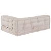 vidaXL Pallet Sofa Cushion Cream Fabric