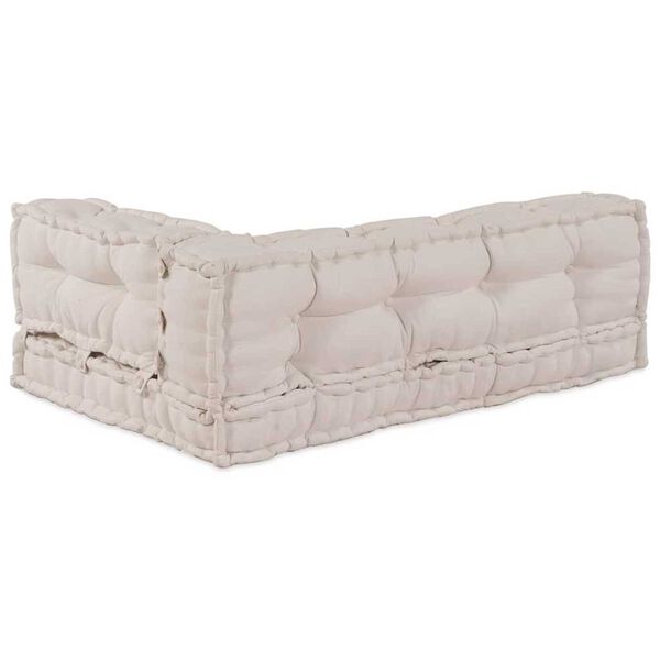 vidaXL Pallet Sofa Cushion Cream Fabric