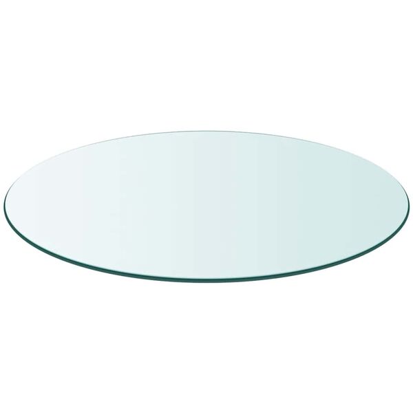 vidaXL Table Top Tempered Glass Round 600 mm