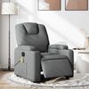 vidaXL Electric Massage Recliner Chair Dark Grey Fabric