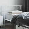 vidaXL Metal Replace Headboard White 107 cm