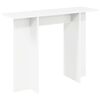 vidaXL Console Table White 100 x 30 x 75 cm Engineered Wood