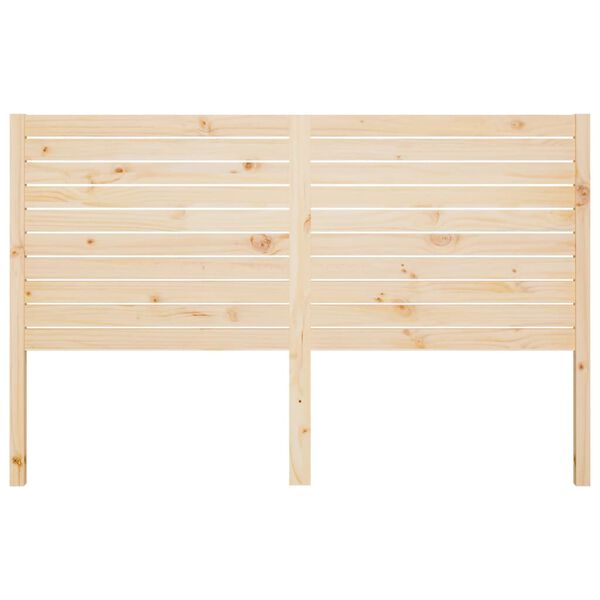 vidaXL Bed Headboard 156x4x100 cm Solid Wood Pine
