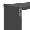 vidaXL Wall Shelf 2 pcs High Gloss Grey 50x15x50 cm Engineered Wood