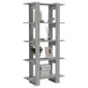 vidaXL Book Cabinet/Room Divider Grey Sonoma 80x30x160 cm Engineered Wood