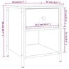 vidaXL Bedside Cabinets 2 pcs Sonoma Oak 40x42x50 cm Engineered Wood