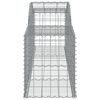 vidaXL Arched Gabion Baskets 20 pcs 300x50x60/80 cm Galvanised Iron
