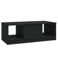 vidaXL Coffee Table Black 102x50x36 cm Engineered Wood