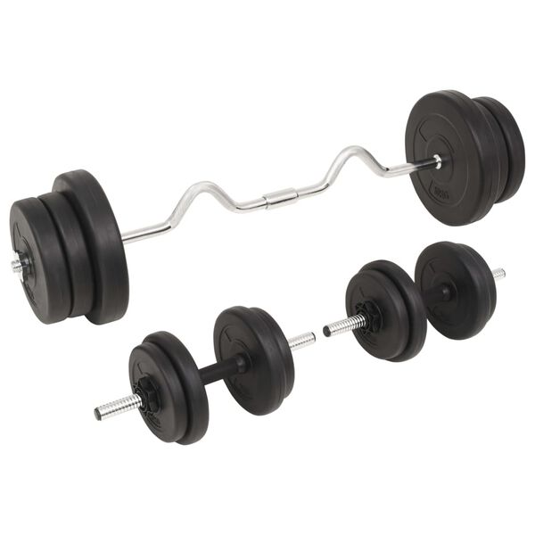 vidaXL Barbell and Dumbbell Set 60 kg