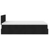 vidaXL Ottoman Bed with Mattress Black King Single Fabric