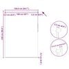 vidaXL Roller blind blackout 164.4x230 cm Fabric Width 160 cm off white