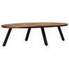 vidaXL Coffee Table Solid Reclaimed Teak Oval 120x60x30 cm