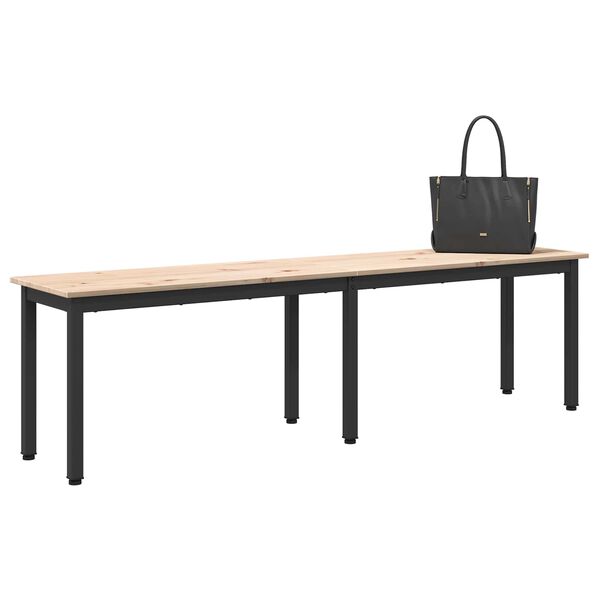 vidaXL Bench Natural 160 x 35 x 45 cm Solid Pine Wood