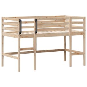 vidaXL Kids' Loft Bed without Mattress 92x187 cm Single Solid Wood Pine