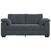 vidaXL Loveseat Sofa Dark Grey 180x77x82 cm Velvet