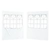 vidaXL Party Tent Sidewall 2 pcs 200 x 195 cm White PE and Steel