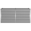 vidaXL Planter Light Grey 160 x 80 x 75 cm Steel