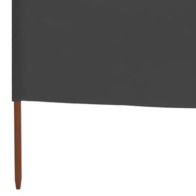vidaXL 6-panel Wind Screen Fabric 800x160 cm Anthracite