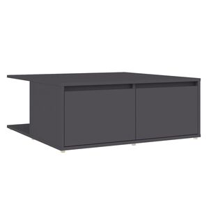 vidaXL Coffee Table | Grey | Engineered wood | 80x80x31 cm | Coffee Table
