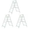 vidaXL Garden Trellises for Climbing Plants 3 pcs A-Frame Steel