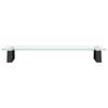 vidaXL Monitor Stand Black 60x20x8 cm Tempered Glass and Metal