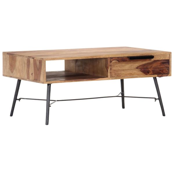 vidaXL Coffee Table 88x55x40 cm Solid Acacia Wood