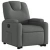 vidaXL Electric Stand up Recliner Chair Dark Grey Fabric