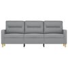 vidaXL 3-Seater Sofa Light Grey 180 cm Fabric