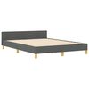 vidaXL Bed Frame Grey 150 x 200 cm Fabric