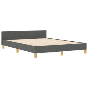 vidaXL Bed Frame Grey 150 x 200 cm Fabric