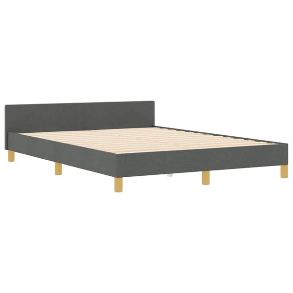 vidaXL Bed Frame Grey 150 x 200 cm Fabric