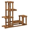 vidaXL Plant Stand Natural 93.5 x 25 x 91.5 cm Solid Acacia Wood