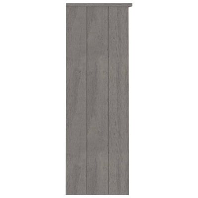 vidaXL Top for Highboard HAMAR Light Grey 85x35x100cm Solid Wood Pine