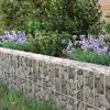 vidaXL Gabion Raised Bed Galvanised Steel 500x100x20 cm