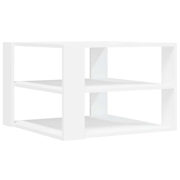 vidaXL Coffee Table White 58x58x40 cm Engineered Wood