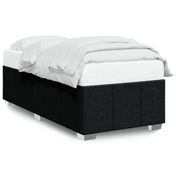 vidaXL Bed Frame without Mattress Black 90x190 cm Fabric