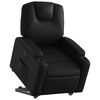 vidaXL Stand up Recliner Chair Black Faux Leather