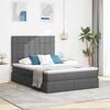 vidaXL Storage Bed with Mattress Dark Grey 137 x 190 cm Faux Leather