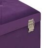 vidaXL Bench with Storage Compartment Purple 80 cm Velvet