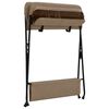 vidaXL Changing Table Taupe Iron
