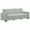 vidaXL Sofa 3 pcs Light Grey 220 x 80 x 84 cm Velvet