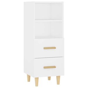 vidaXL Sideboard White 34,5x34x90 cm Engineered Wood
