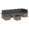 vidaXL Garden Sofa Set 8 pcs Poly rattan