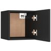 vidaXL Bedside Cabinet Black 30.5x30x30 cm Engineered Wood