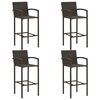 vidaXL 5 Piece Garden Bar Set Brown