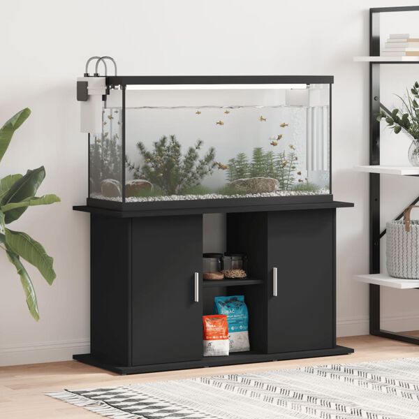 vidaXL Aquarium Stand Black 101x41x58 cm Engineered Wood