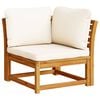 vidaXL 5 Piece Garden Lounge Set with Cushions Solid Wood Acacia