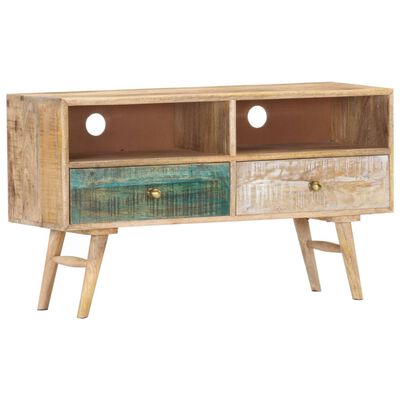 vidaXL TV Cabinet 88x30x50 cm Solid Mango Wood