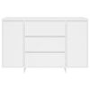 vidaXL Sideboard with 3 Drawers White 120x41x75 cm Engineered Wood