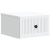 vidaXL Wall-Mounted Bedside Cabinet White 33 x 34.5 x 20 cm